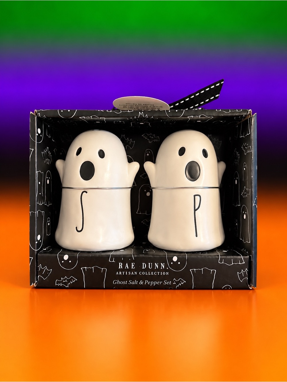 Rae Dunn Halloween Ghost Salt and Pepper Shakers